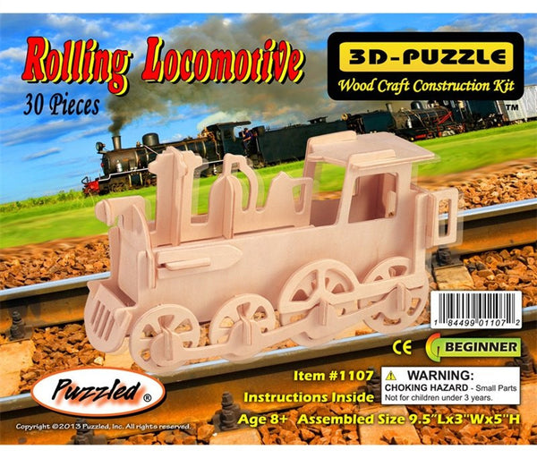 3D Puzzles - Rolling Locomotive (30 pcs)